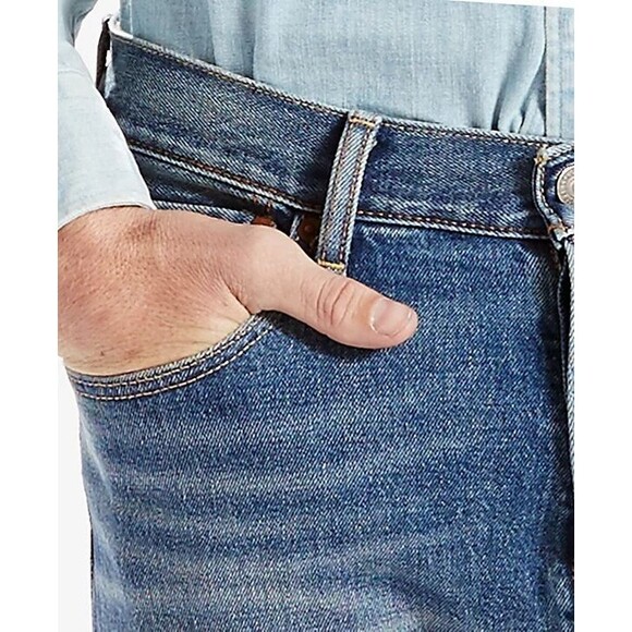 NWT Levi's Men's 36x29 501 Original Fit The Ben Stretch Jeans Button Fly - Picture 2 of 6